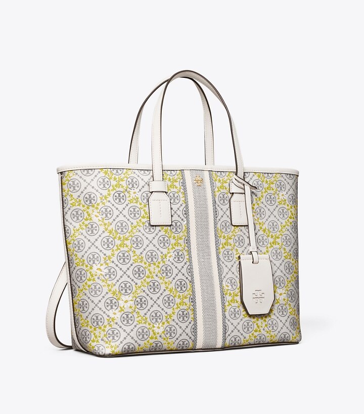 T Monogram Floral Vine Small Top-Zip Tote Bag: Women's Handbags | Tote Bags  | Tory Burch EU