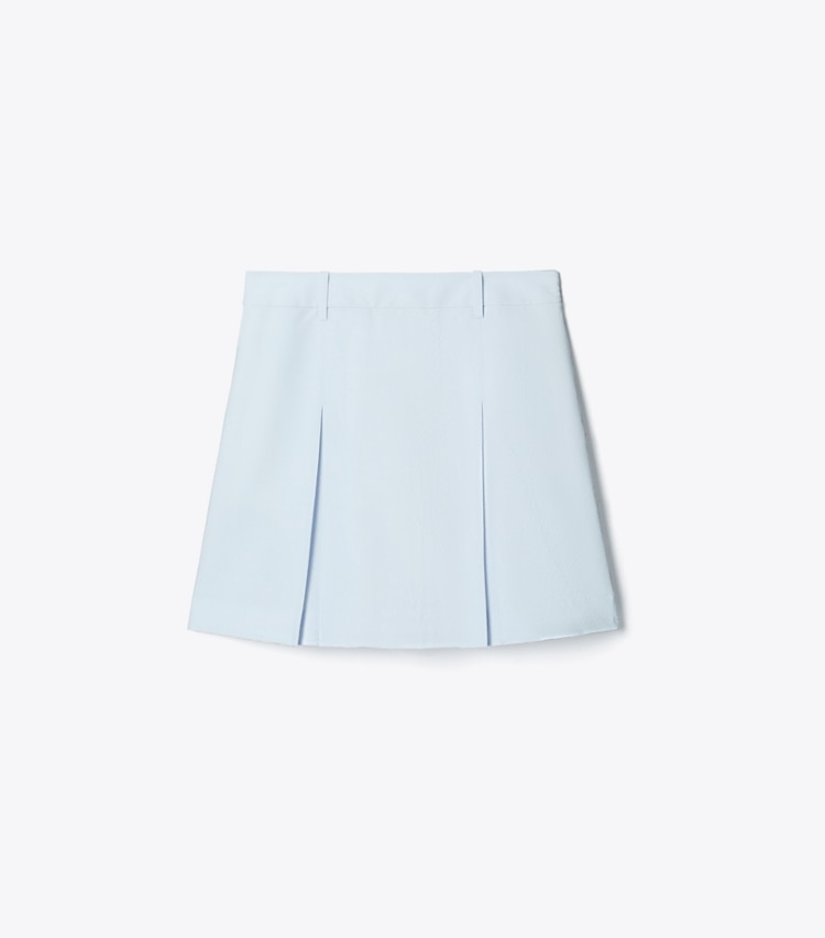 Tory Sport designer bottoms T Monogram Golf Skirt in Light Blue T Monogram Mini Sport front