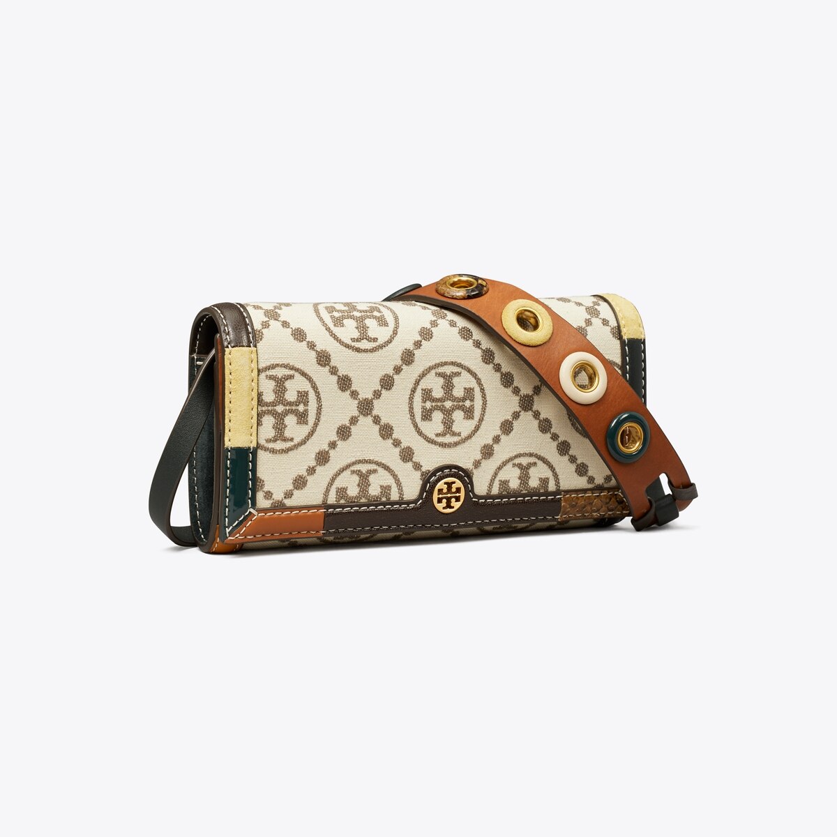 Tory Burch T Monogram Jacquard Wallet Crossbody