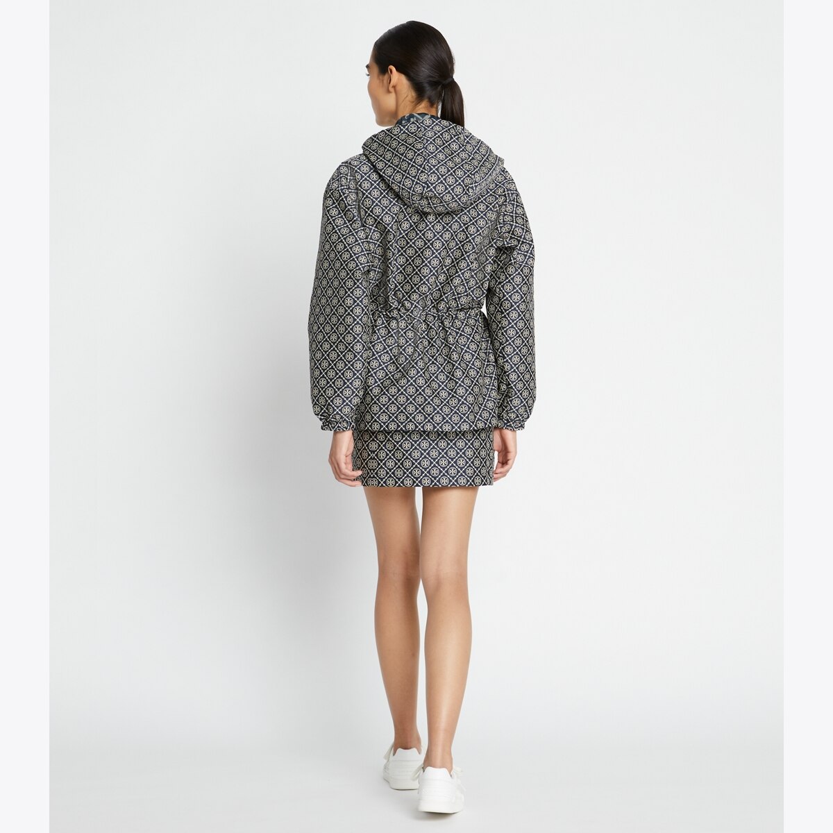 アウタージャケット★送料関税込み★Tory Burch★PRINTED ANORAK long-belted-anorak-front.