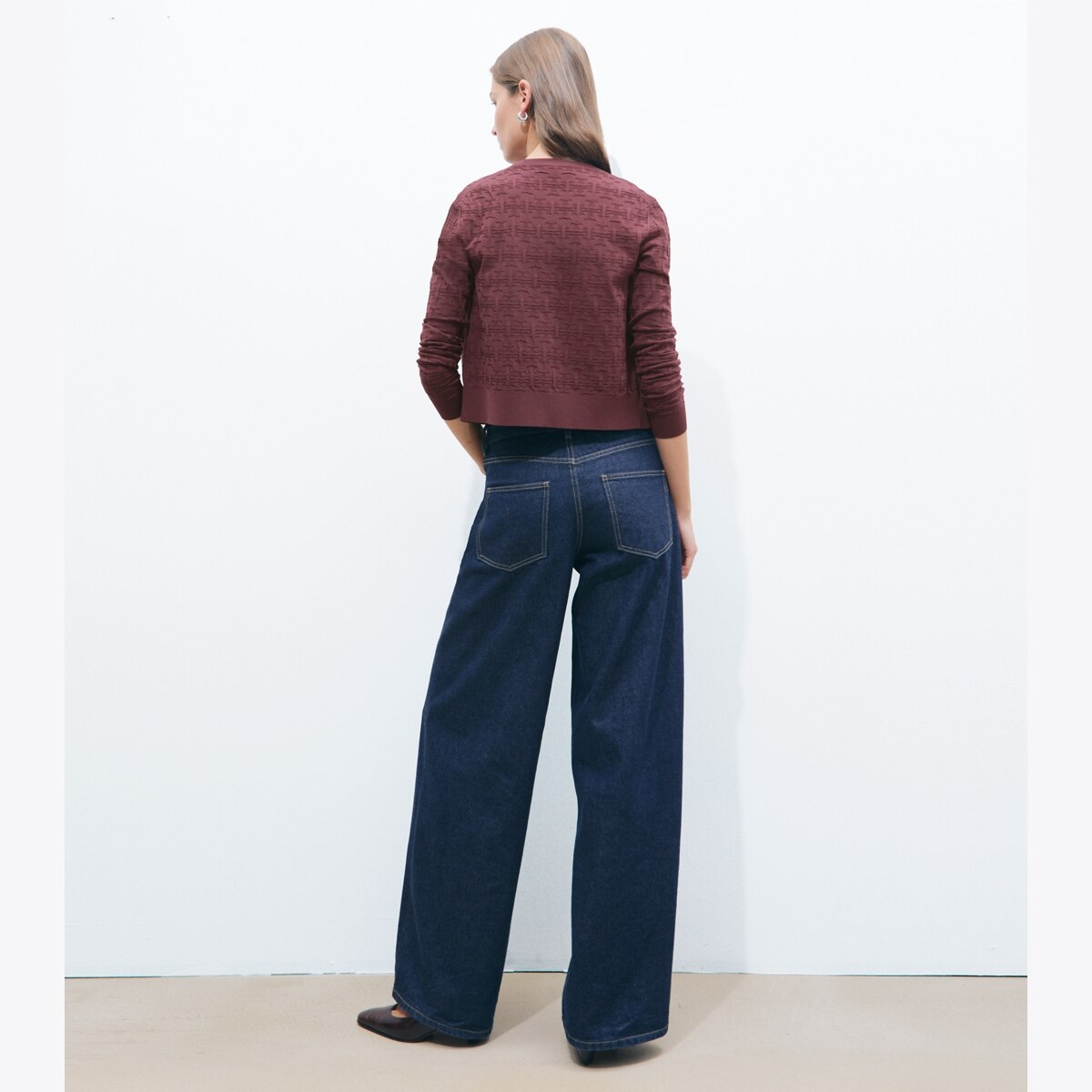 T MONOGRAM JACQUARD CARDIGAN - thumbnail 5