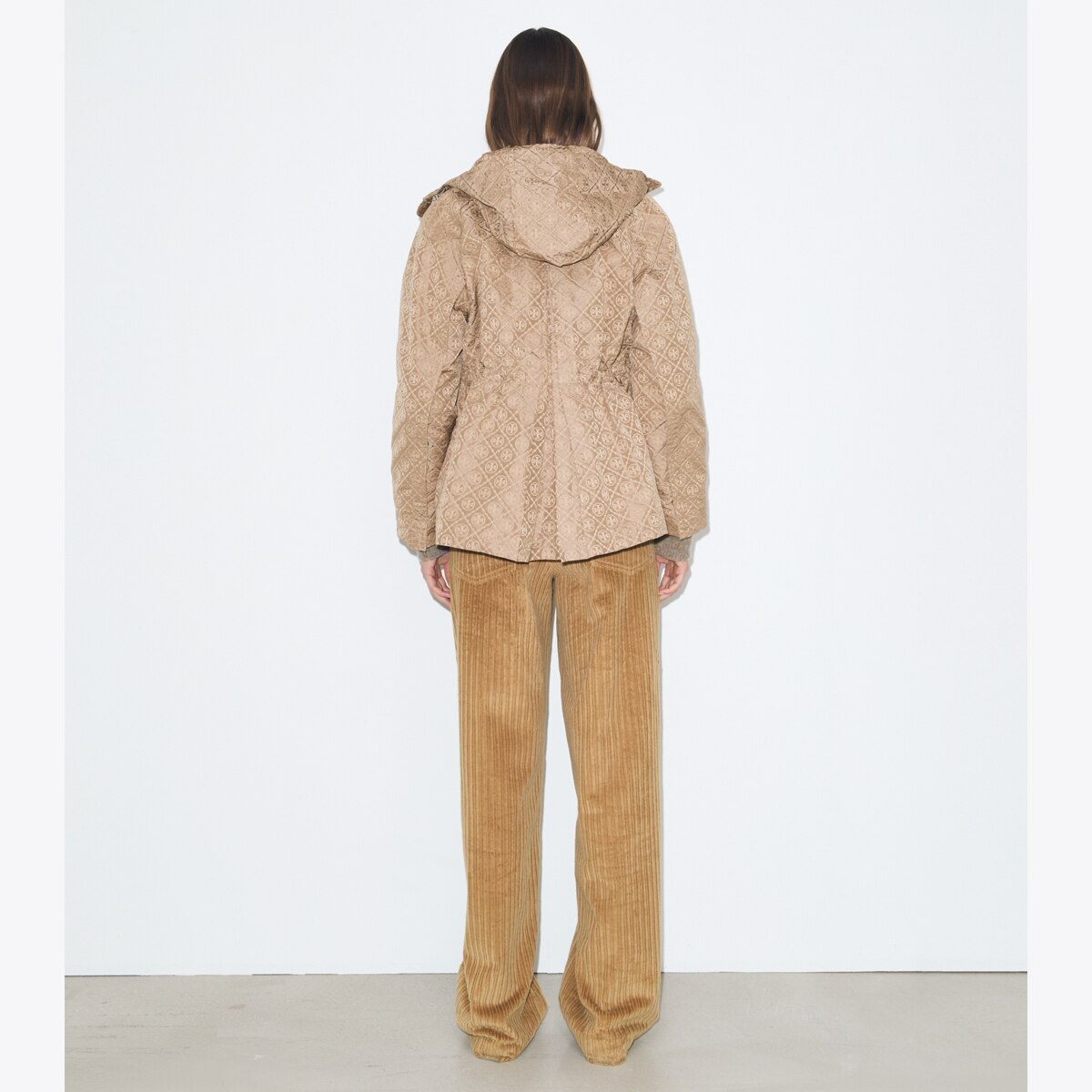 T MONOGRAM JACQUARD CINCHED JACKET - thumbnail 5