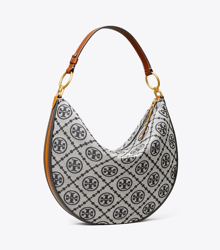 T Monogram Jacquard Crescent Bag: Women's Handbags | Hobo Bags | Tory Burch  EU