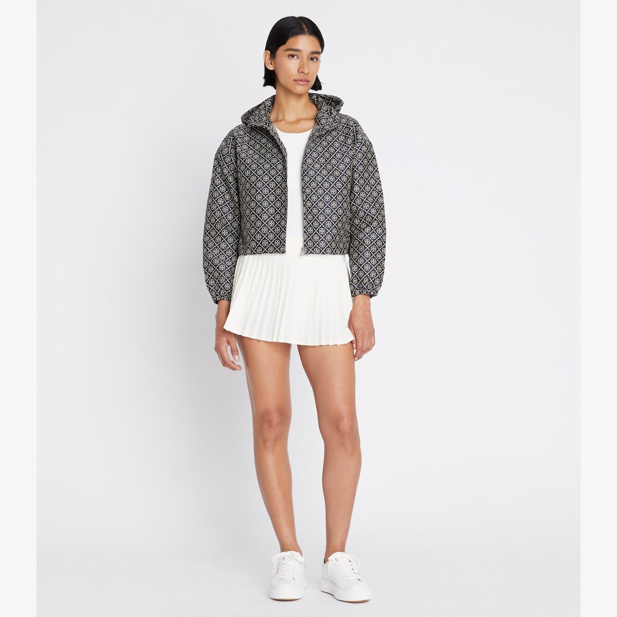 T Monogram Jacquard Jacket: Women's Clothing | Jackets