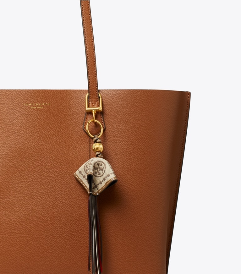T Monogram Jacquard Key Ring: Women's Designer Bag Charms & Key