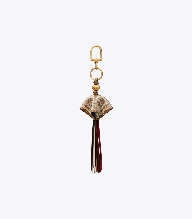 T Monogram Jacquard Key Ring: Women's Accessories | Bag Charms