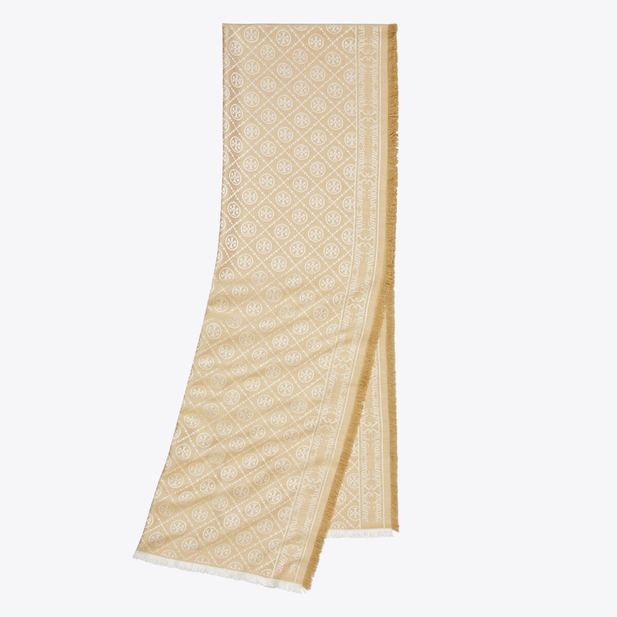 T Monogram Jacquard Oblong Scarf: Women's Designer Scarves