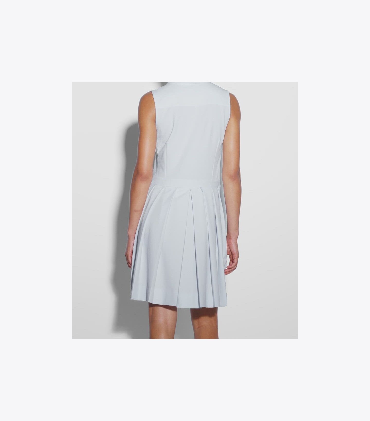 T Monogram Jacquard Pleated Golf Dress