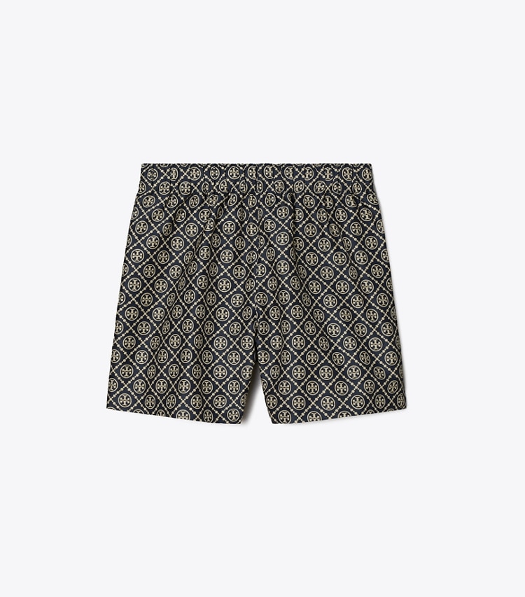 Tory Sport designer bottoms T Monogram Jacquard Short in TORY NAVY T MONOGRAM front