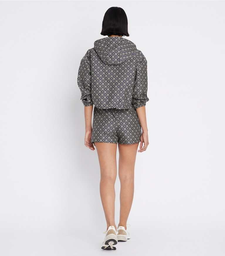 Tory Sport designer bottoms T Monogram Jacquard Short in TORY NAVY T MONOGRAM front