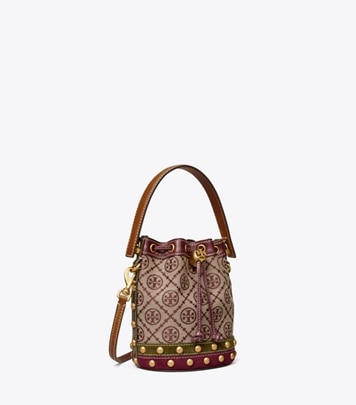 T Monogram Grommet Mini Bucket Bag: Women's Designer Crossbody Bags ...