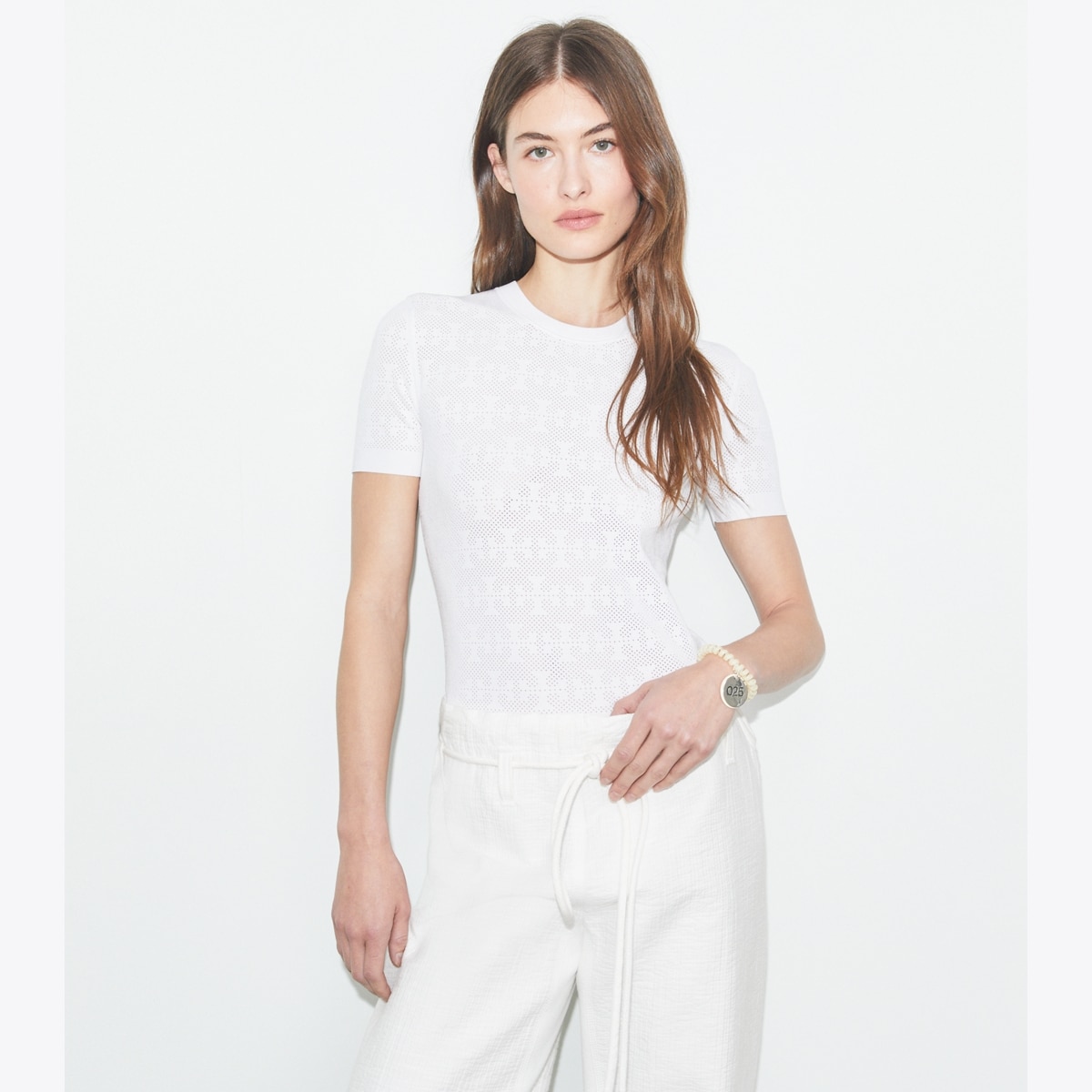 T Monogram Jacquard Sweater: Women's Designer Jackets | Tory