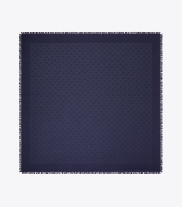 T Monogram Jacquard Traveler: Women's Designer Scarves