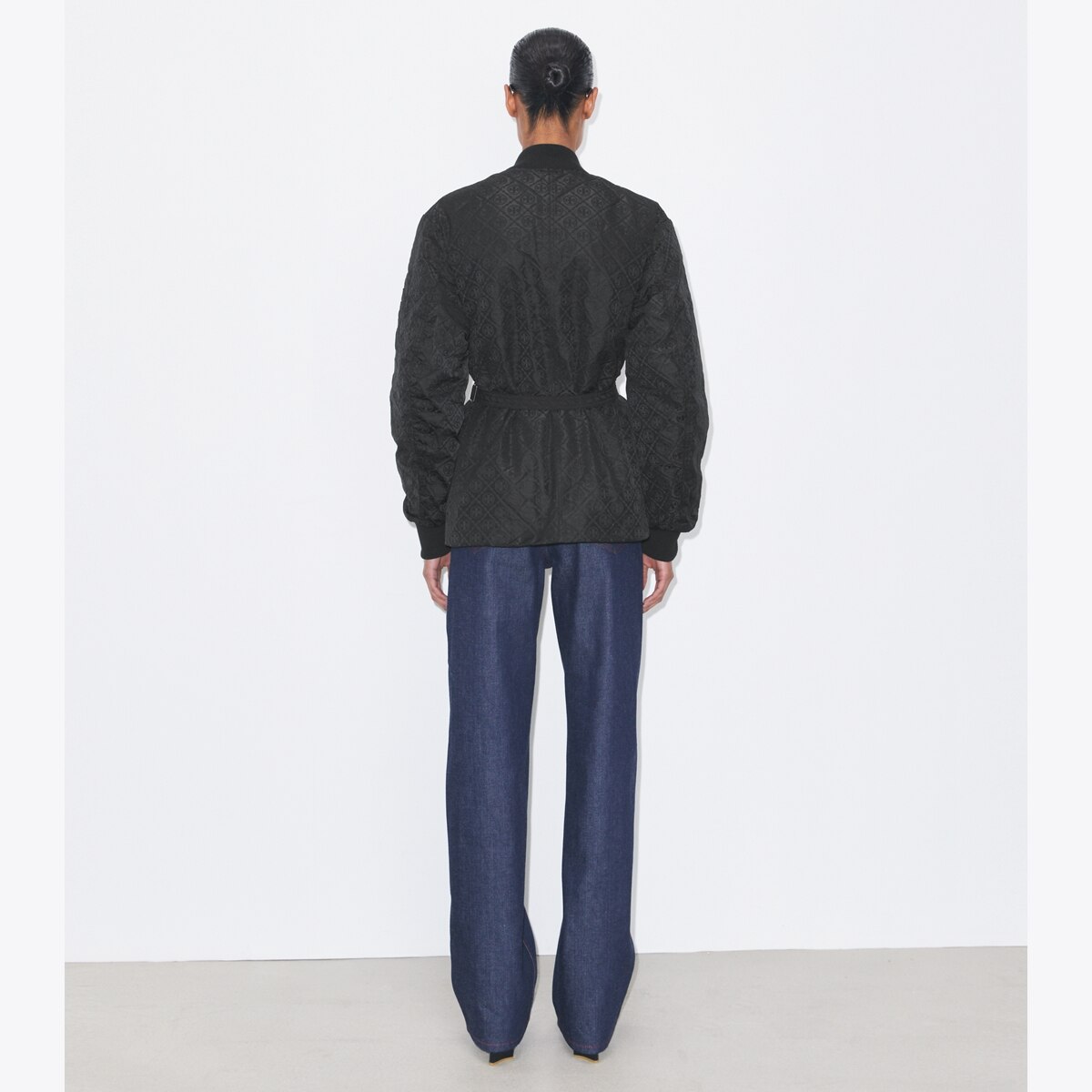 T Monogram Jacquard Zip Jacket: Women's Designer Jackets | Tory Burch