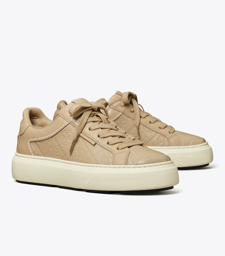 Tory Burch designer sneakers T Monogram Ladybug Sneaker in FRESH CLAY / FRESH CLAY / FRESH CLAY angle