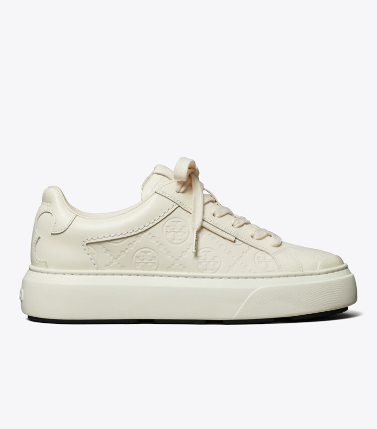 Tory Burch designer スニーカー Tモノグラム レディーバグ スニーカー in LIGHT CREAM / LIGHT CREAM / LIGHT CREAM side