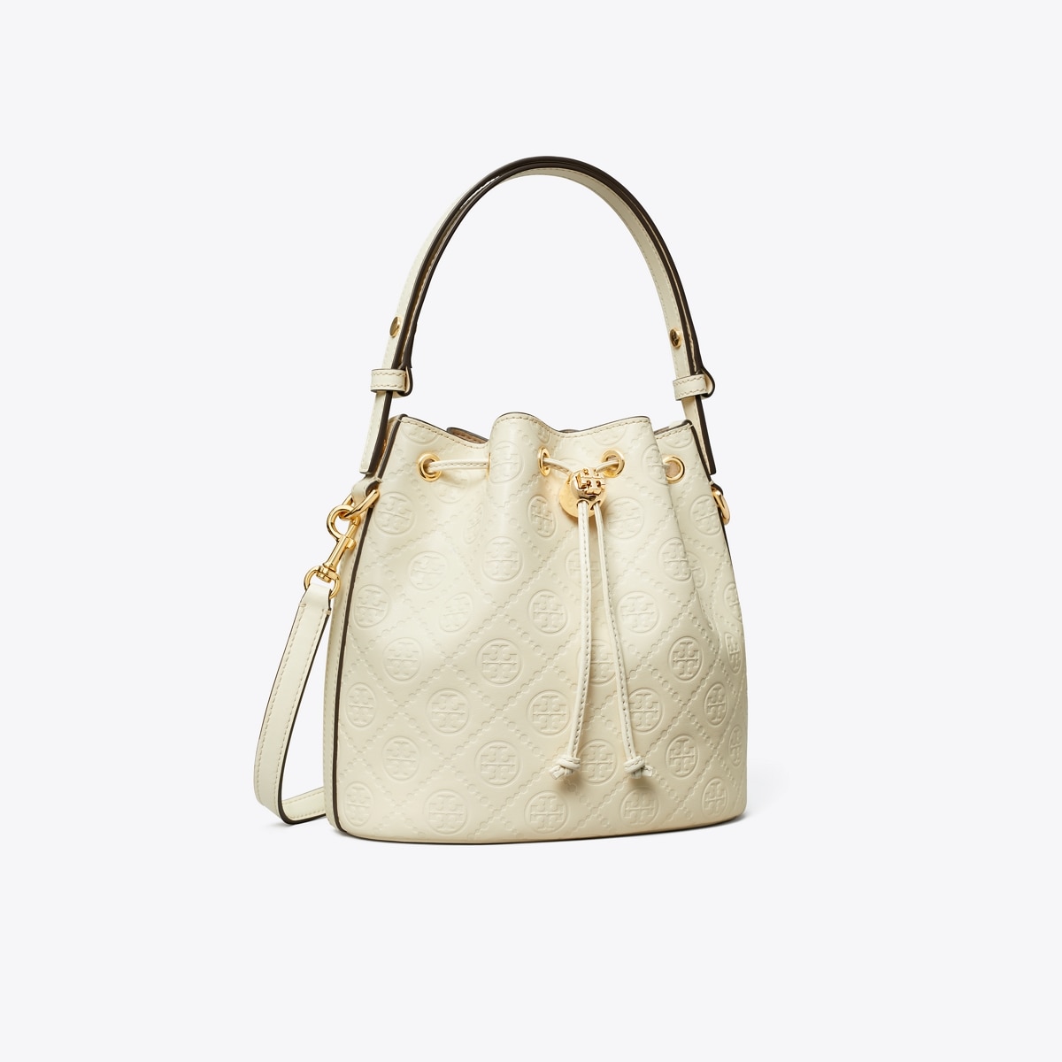 Tory burch white bucket bag sale