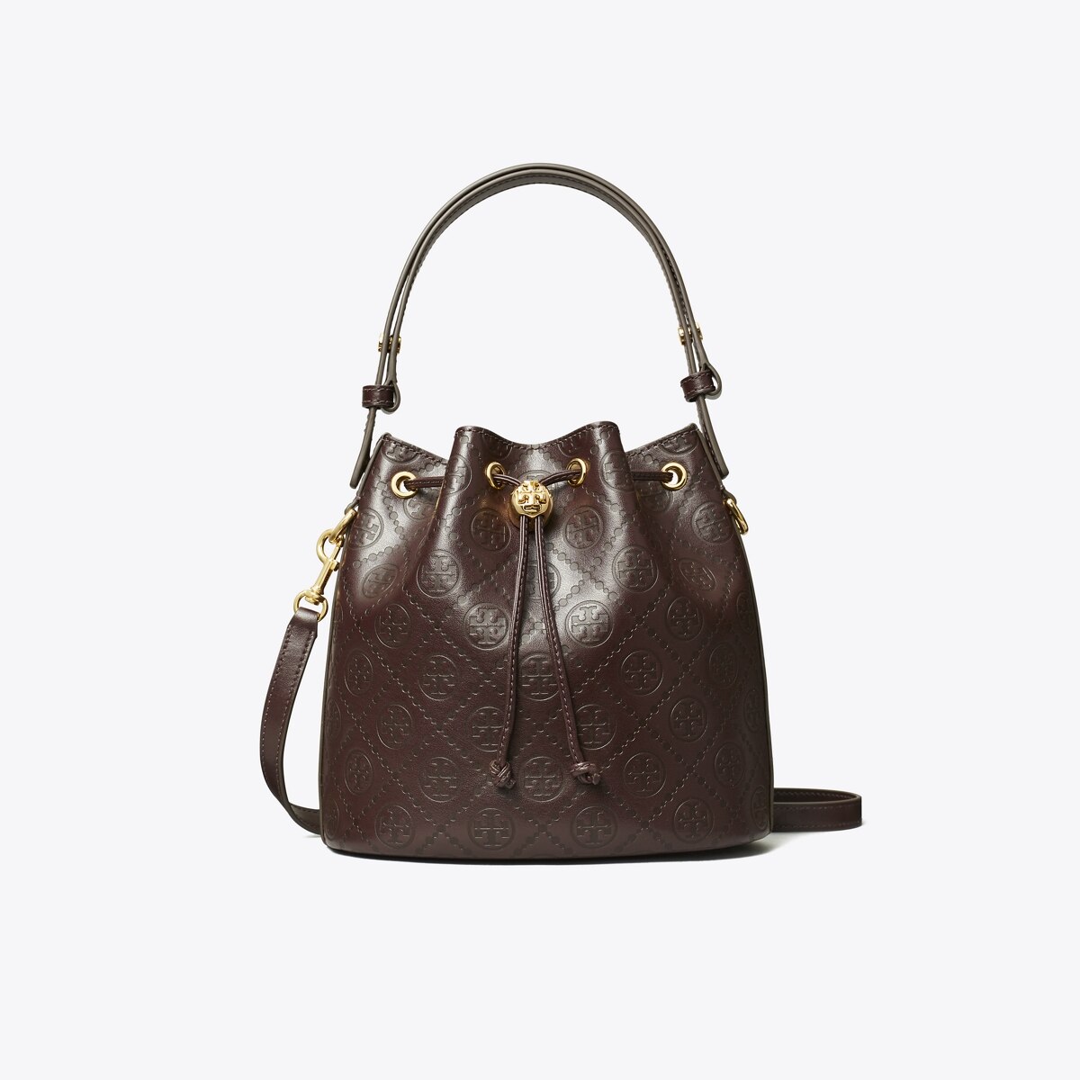 VIP【関税送料無料】希少 Tory Burch T Monogram bucket bag T Monogram Bucket Bag: Women's Handbags | Crossbody Bags