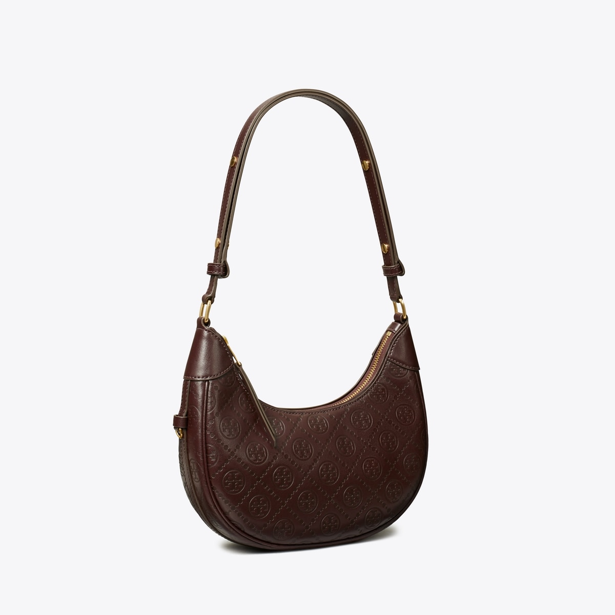 T Monogram Leather Crescent Bag: Women's Designer Shoulder Bags | Tory Burch