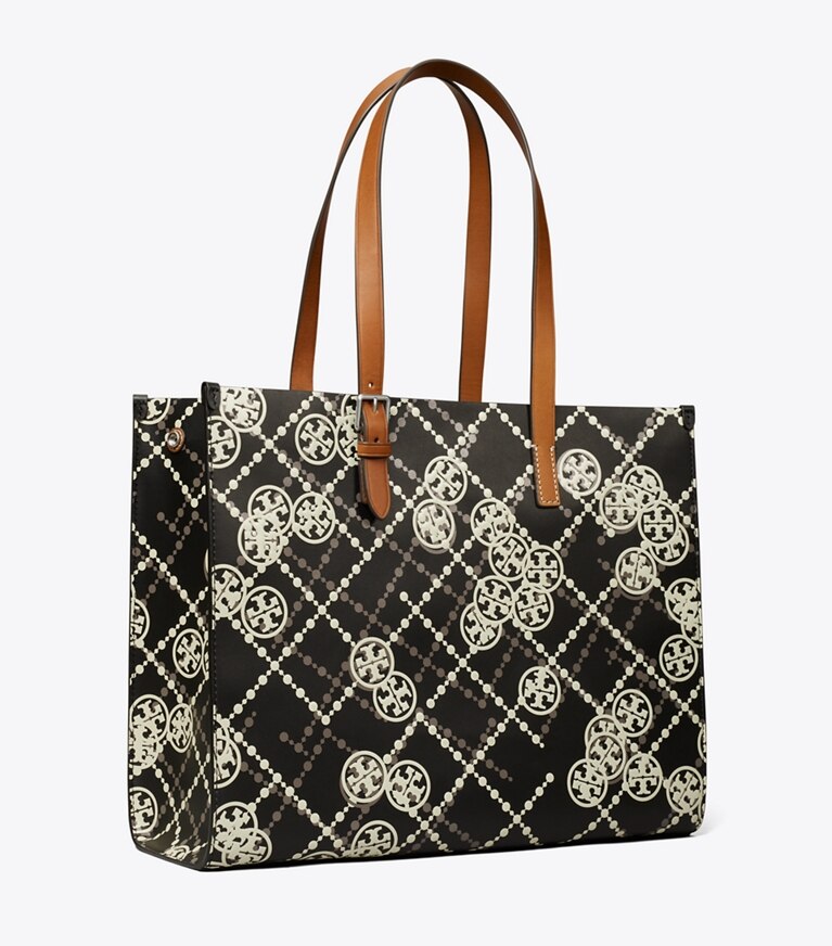 Monogram discount leather tote