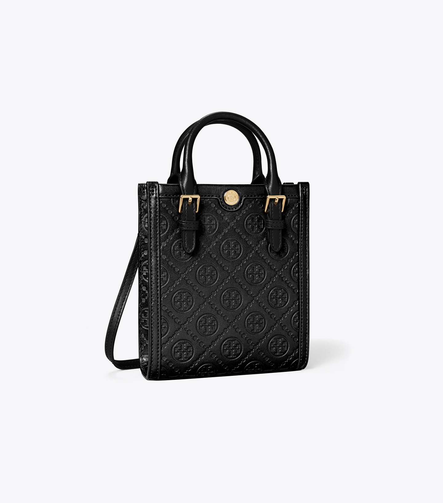 T Monogram Leather Mini Tote