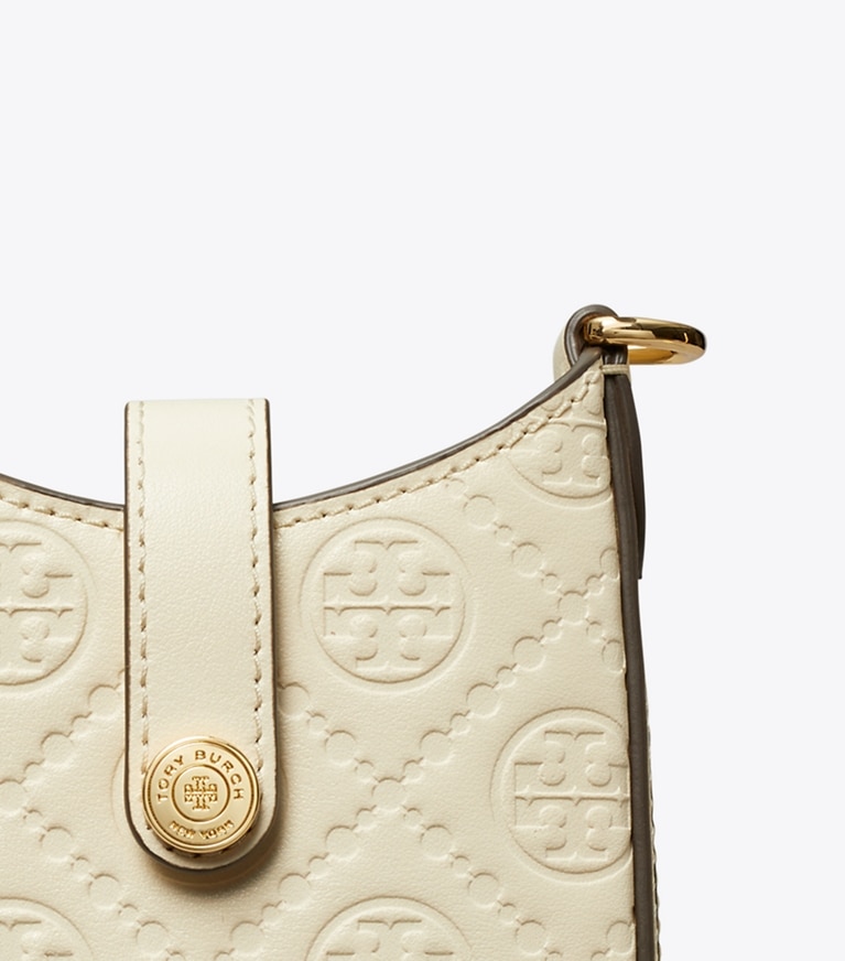 極美品 TORY BURCH ミニボストン Tモノグラム 2way ネイビー
