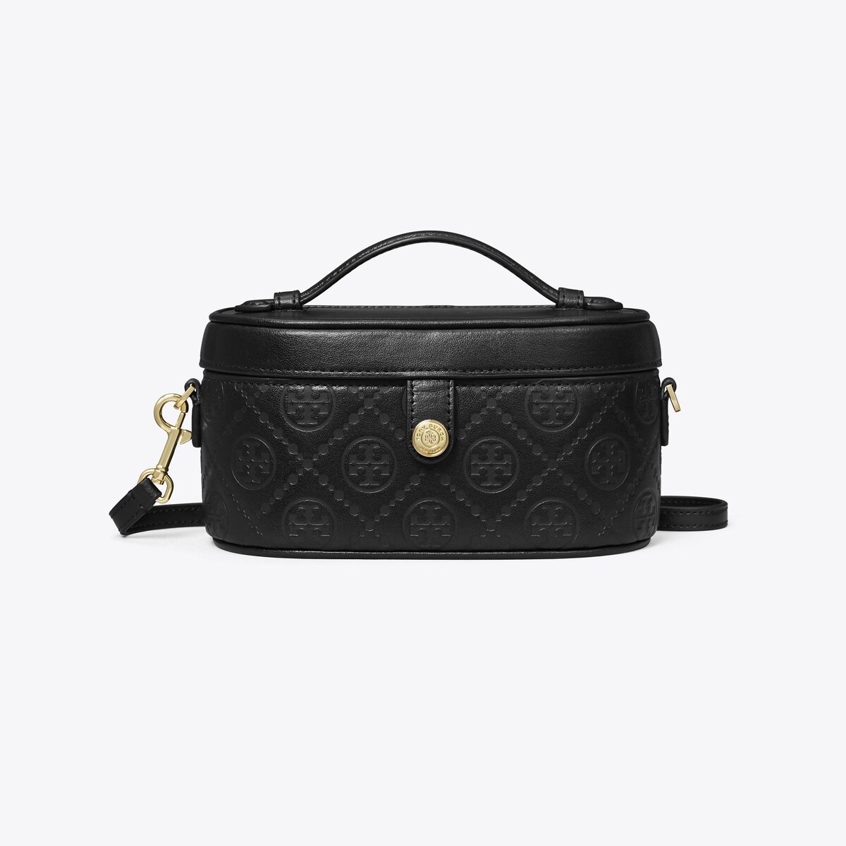 【関税&送料込】Tory Burch T-Monogram Vanity Case T Monogram Coated Canvas Vanity Case: Women's Handbags