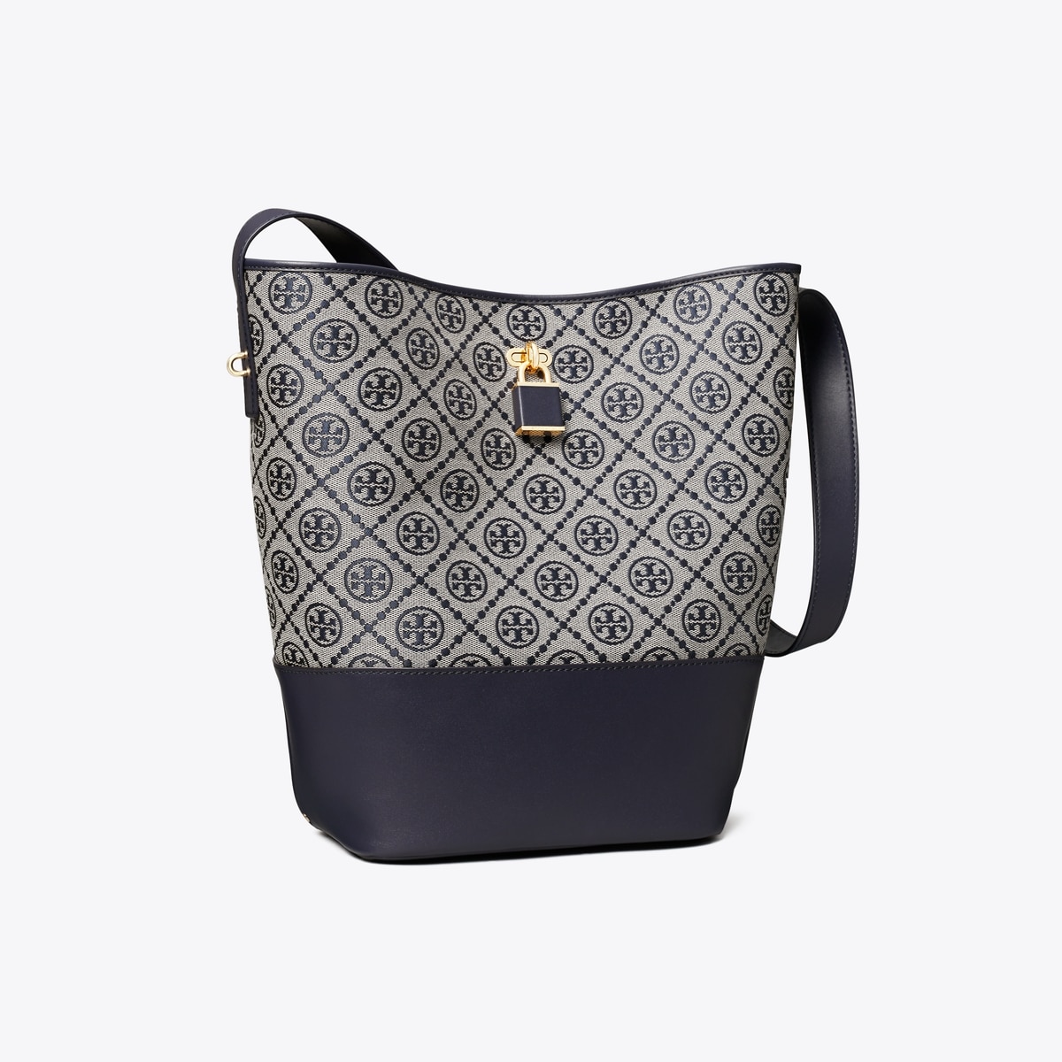 T Monogram Lock Slim Bucket Bag: Women's Designer Shoulder Bags