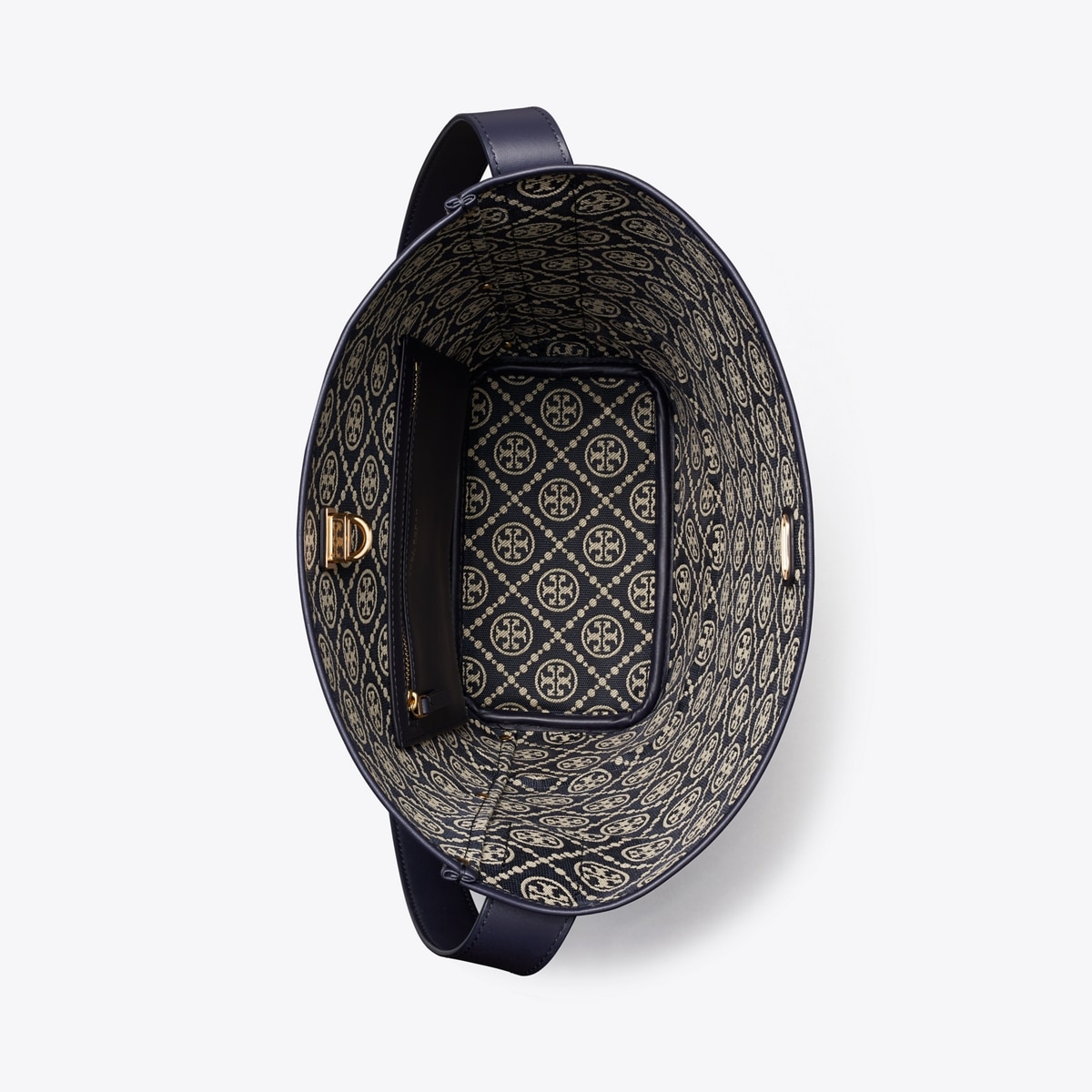 T Monogram Lock Slim Bucket Bag: Women's Designer Shoulder Bags