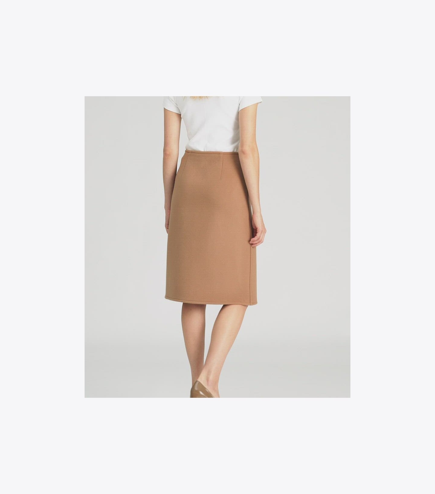 T Monogram Midi Wrap Skirt