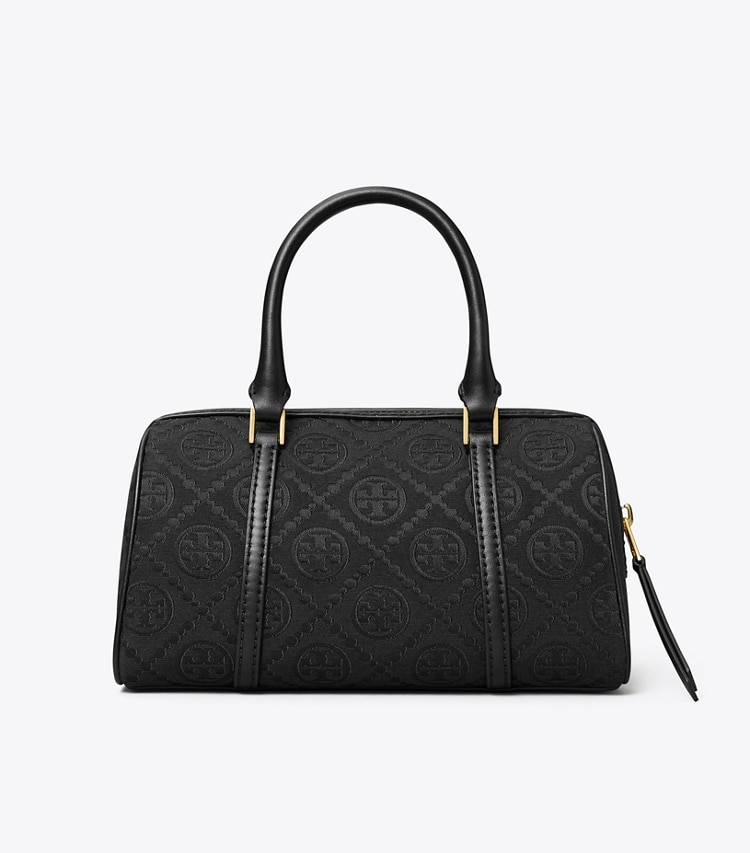Tory Burch designer クロスボディバッグ Tモノグラム ミニバレルバッグ in Black 戻る