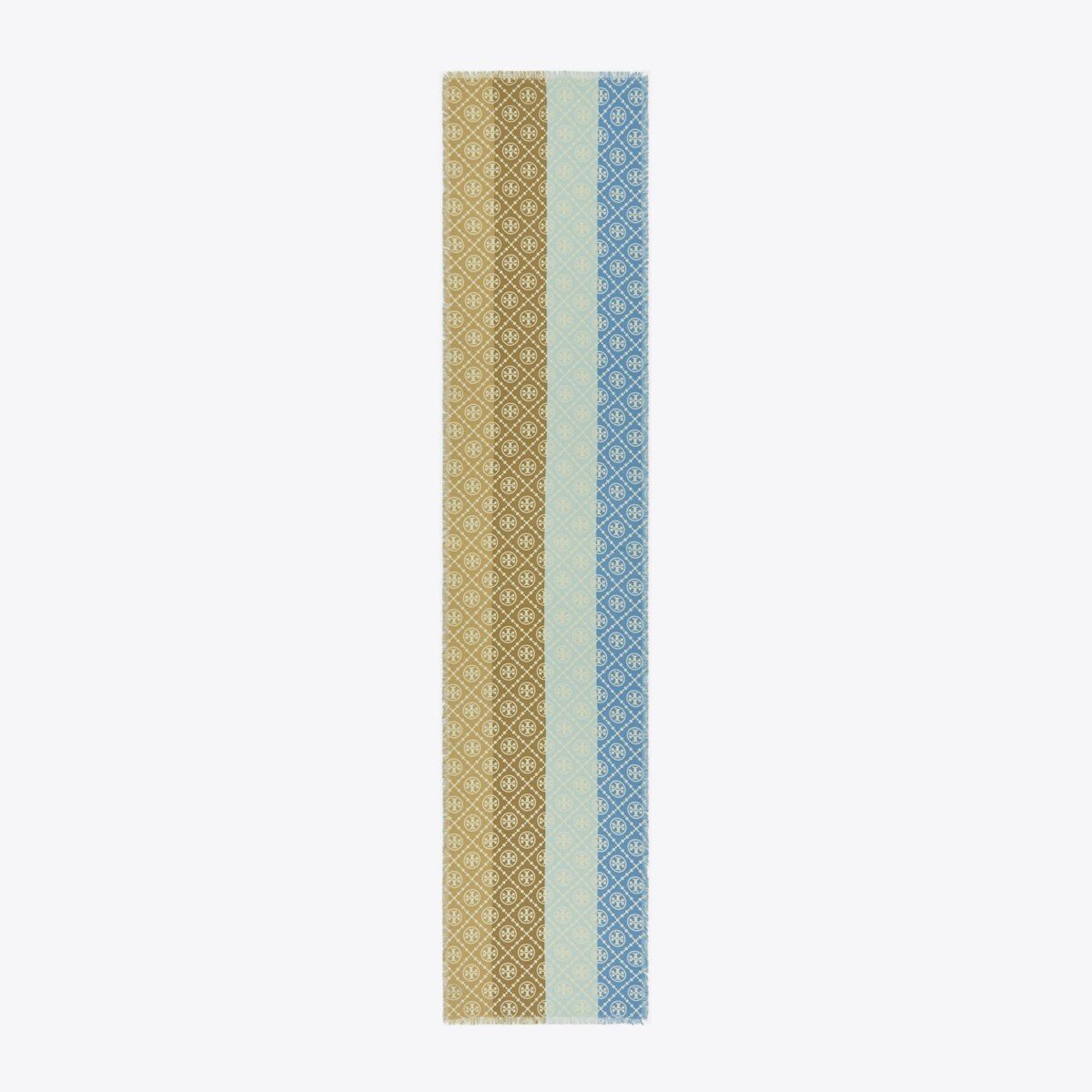 T Monogram Multi-Stripe Oblong Scarf: Women's Accessories
