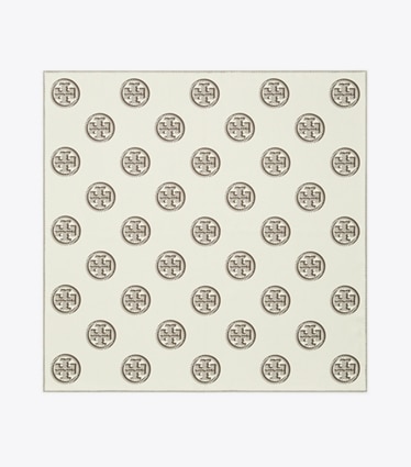 Tory Burch designer schals T Monogram Neckerchief in Ivory von oben