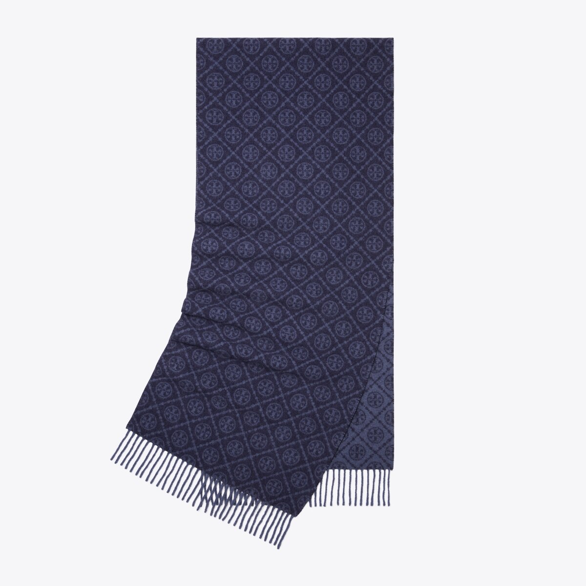 マフラー・ストール TORY BURCH WOOL BLEND SCARF WITH LOGO Tory Burch Black Monogram Scarf | italist