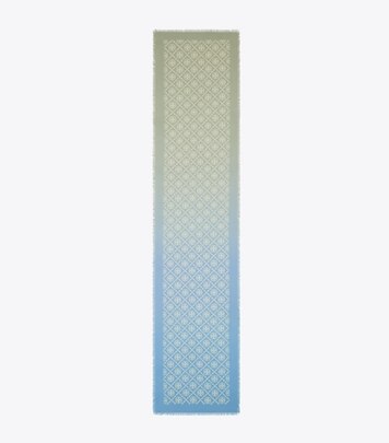 TORY BURCH｜ (WARPED LOGO SILK SQUARED (160515-100)) Warped Logo Silk Square: Women's Designer Scarves | Tory Burch