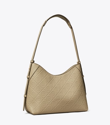 Tモノグラム ペブル トップハンドル トートバッグ: レディース