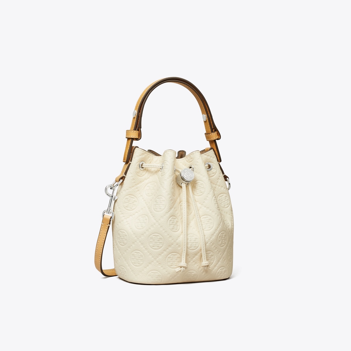 T Monogram Pebble Mini Bucket Bag: Women's Designer