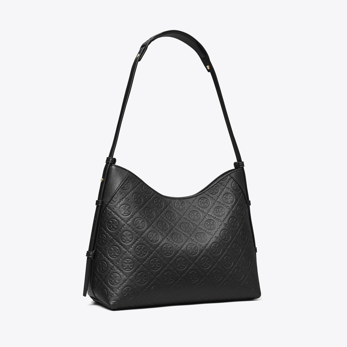 T Monogram Pebbled Messenger Bag: Women's Designer Shoulder