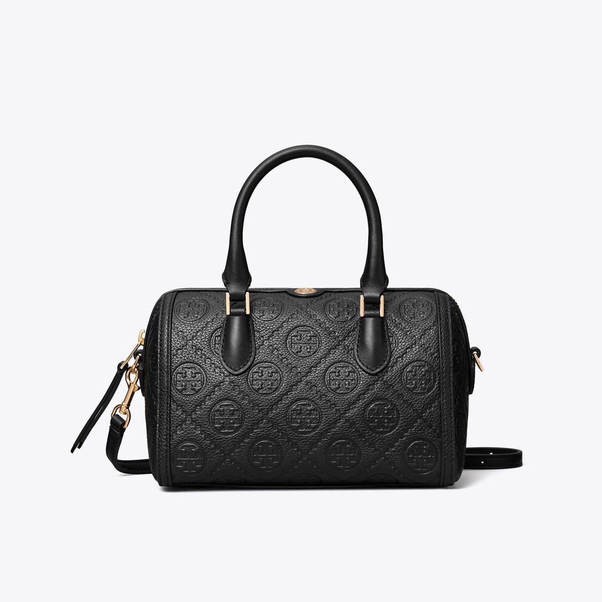 T Monogram Pebbled Petite Barrel Bag: Women