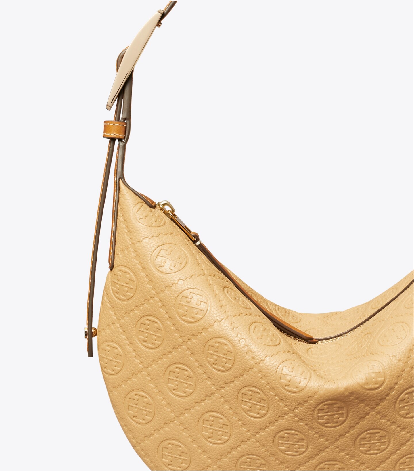 T Monogram Pebbled Small Balloon Bag