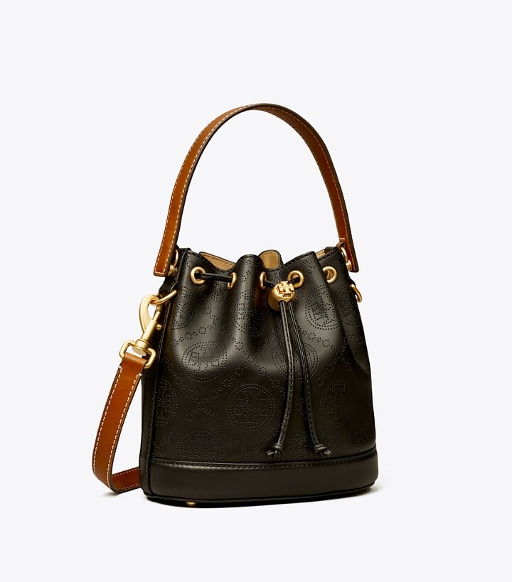 T Monogram Perforated Bucket Bag: Women's Handbags
