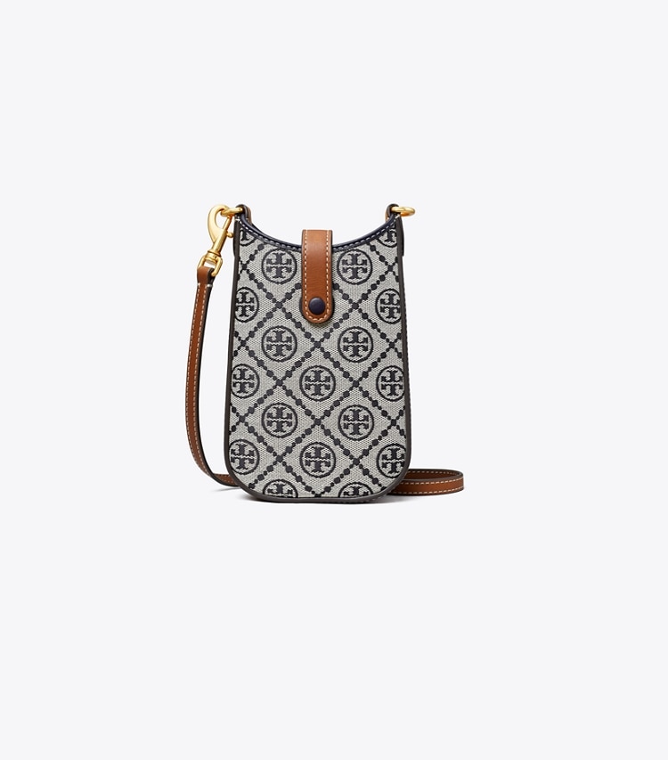 Tory Burch designer ミニバッグ Tモノグラム フォン クロスボディ in Tory Navy front