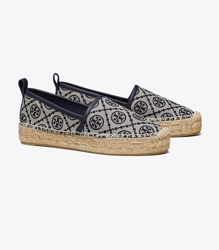 T Monogram Platform Espadrille