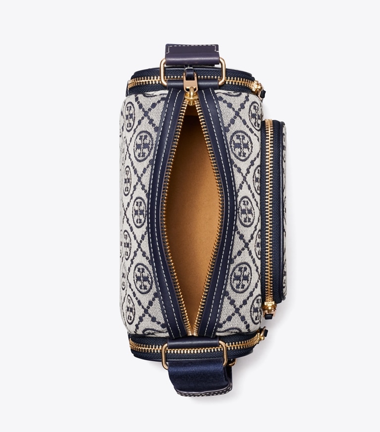 Tory Burch designer crossbody bags T Monogram Pocket Crossbody in Tory Navy overhead