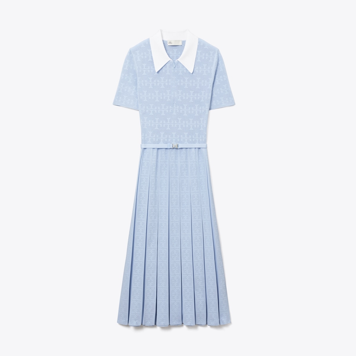 Tory Burch★T MONOGRAM POINTELLE PLEATED DRESS t-monogram-pointelle-pleated-