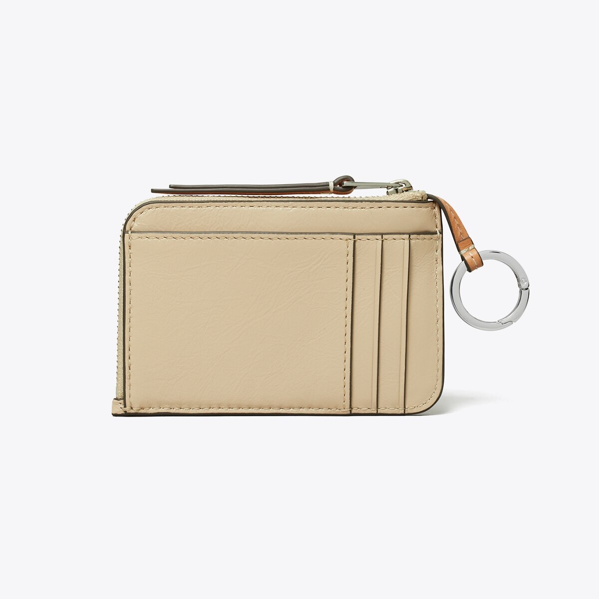 T Monogram Printed Leather Zip Card Case: Women's Designer