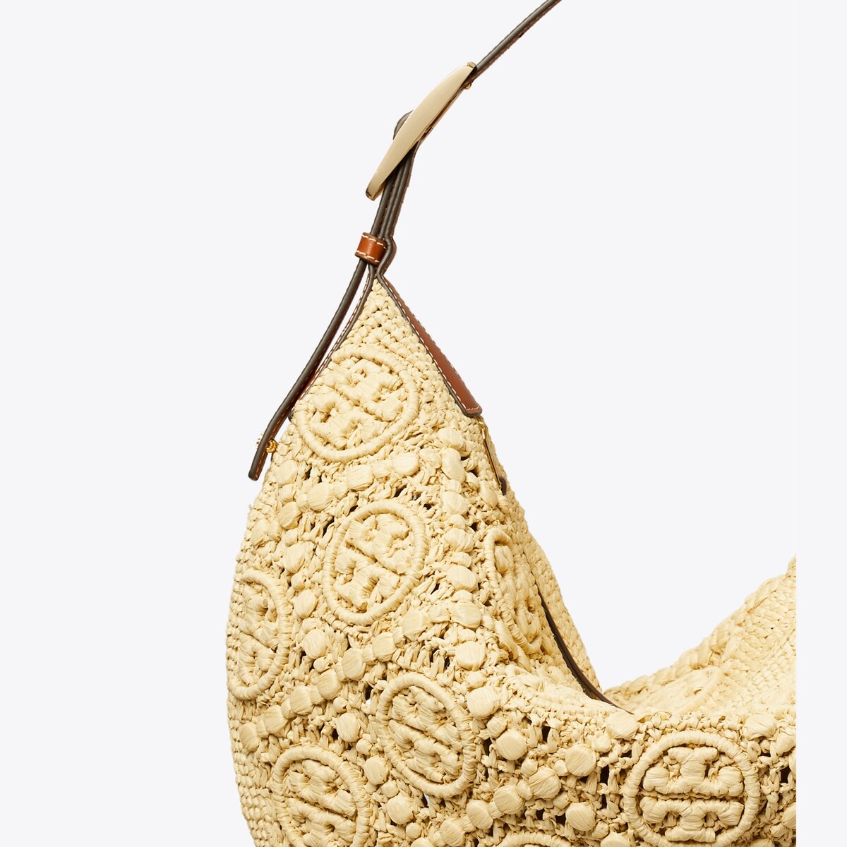 T Monogram Raffia Balloon Bag: Women's Handbags | Hobo Bags