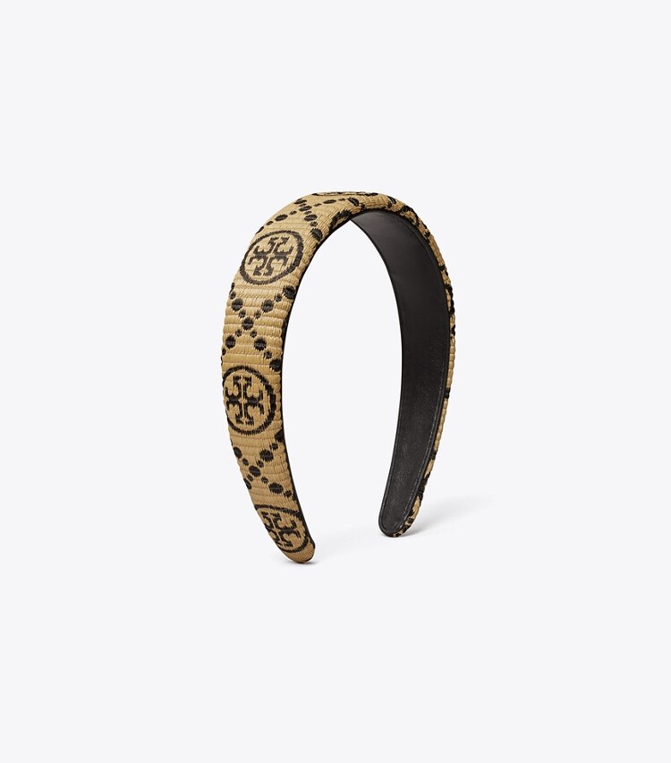 T Monogram Raffia Headband: Women's Designer Hair Pins | Tory Burch