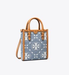 T Monogram Raffia Mini Tote: Women's Designer Crossbody Bags