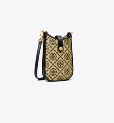 【Tory Burch】 T MONOGRAM PHONE CROSSBODY ◆国内発送◆ Tory Burch Women's T Monogram Phone Crossbody, Tory Navy